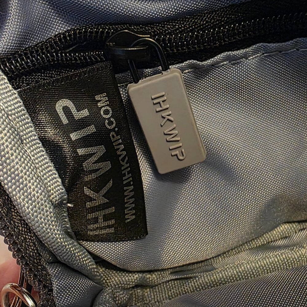 IHKWIP Day to Day RFID Wallet Wristlet Bag Met Stone Grey - Picture 2 of 11